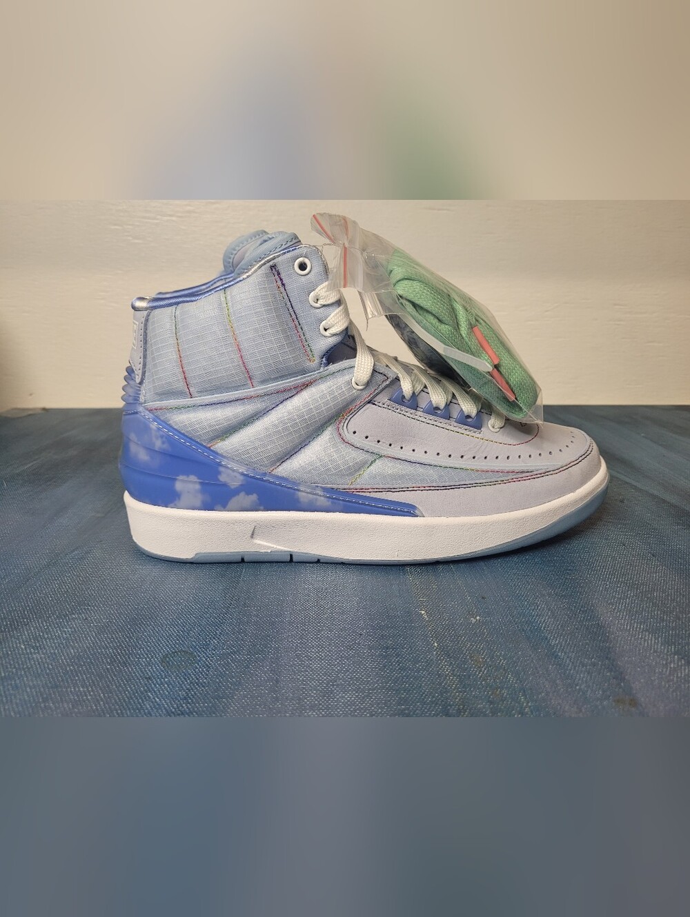 New Nike Air Jordan 2 Retro x J Balvin Celestine Blue Size 6 New